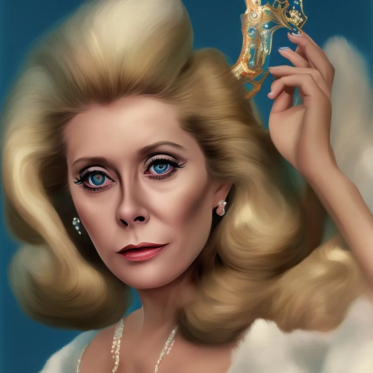 Catherine Deneuve as a showgirl