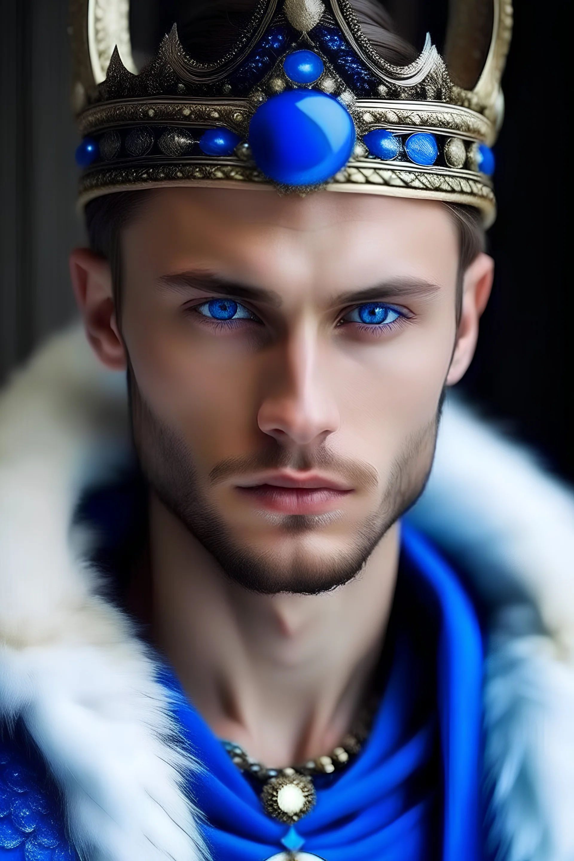 albanischer weisser blauäugiger König