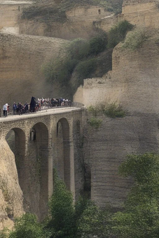 The bridge of Ronda Spain