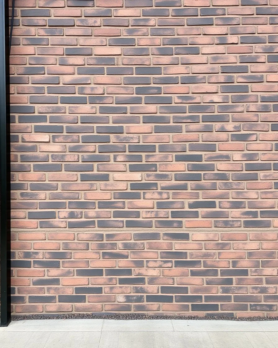 A brick wall with a black theme