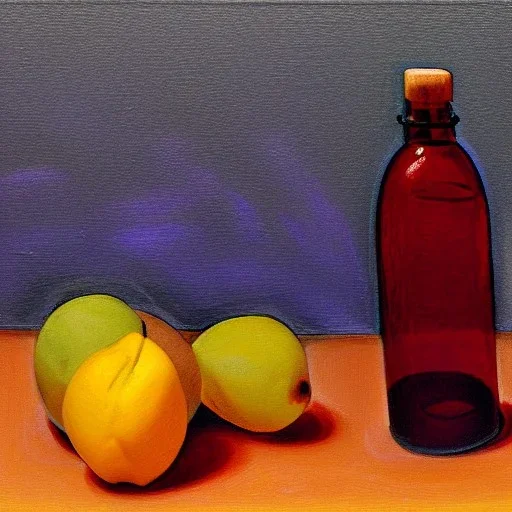 still life bottle