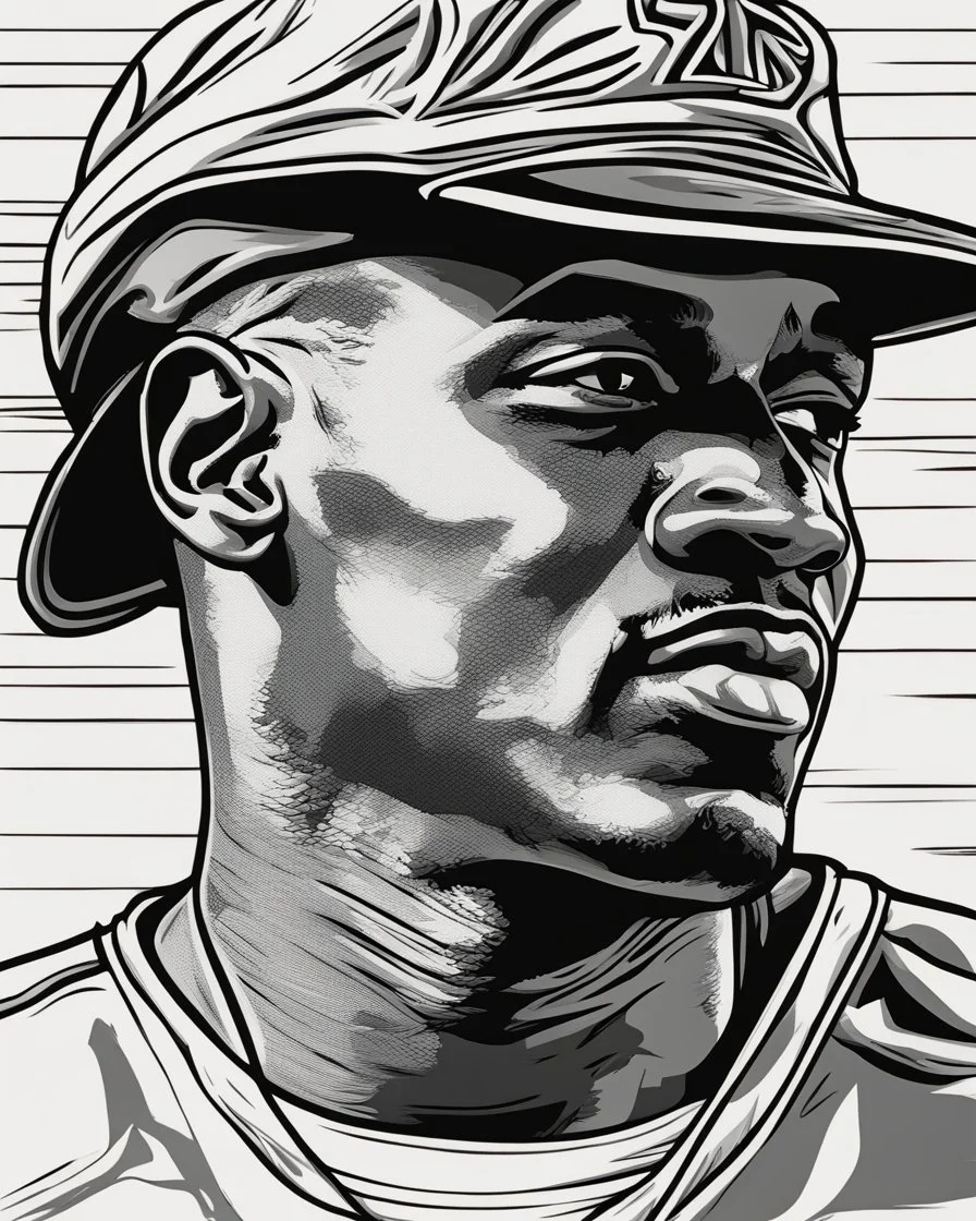 Michael Jordan, b&w line art style fashion, preppy style, simple line art, one line, line art, line drawing style, white background, picture, coloring book style on white background, well composed, clean coloring book page, No dither, no gradient, strong outline, No fill, No solids, vector illustration, –ar 9:11 –v 5