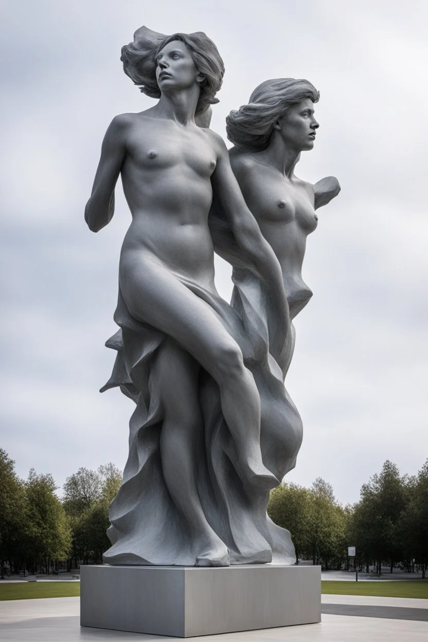 the sculpture is unusual