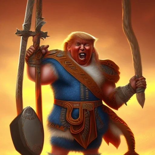 Buff Donald Trump Barbarian