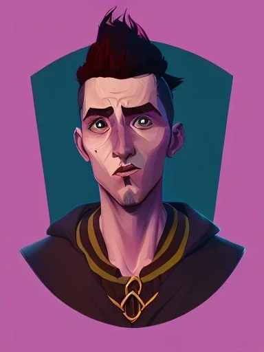 Portrait of a 30 year old strange gay wizard like Jake Gylenhaal