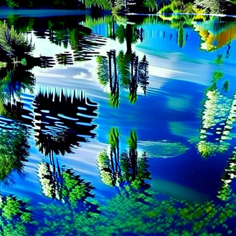 beautiful water mirrored