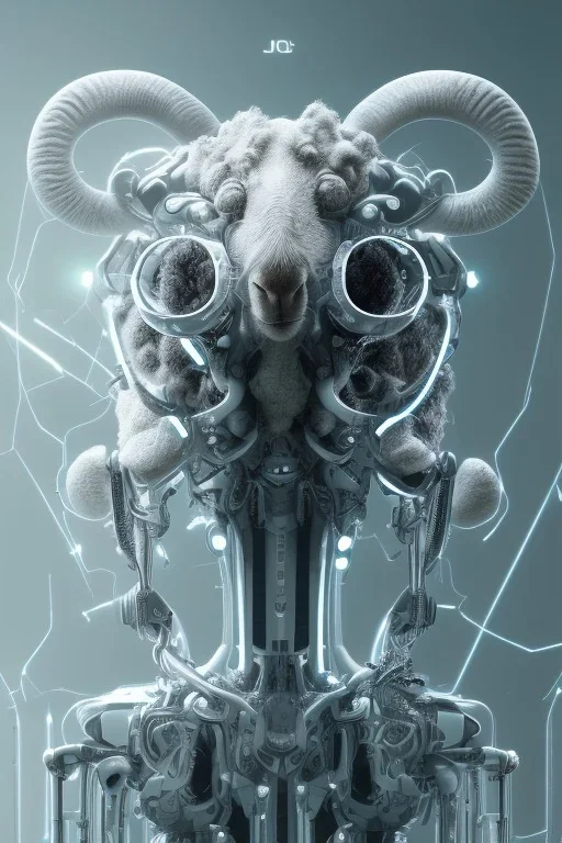 sheep brain cyborg, matrix style