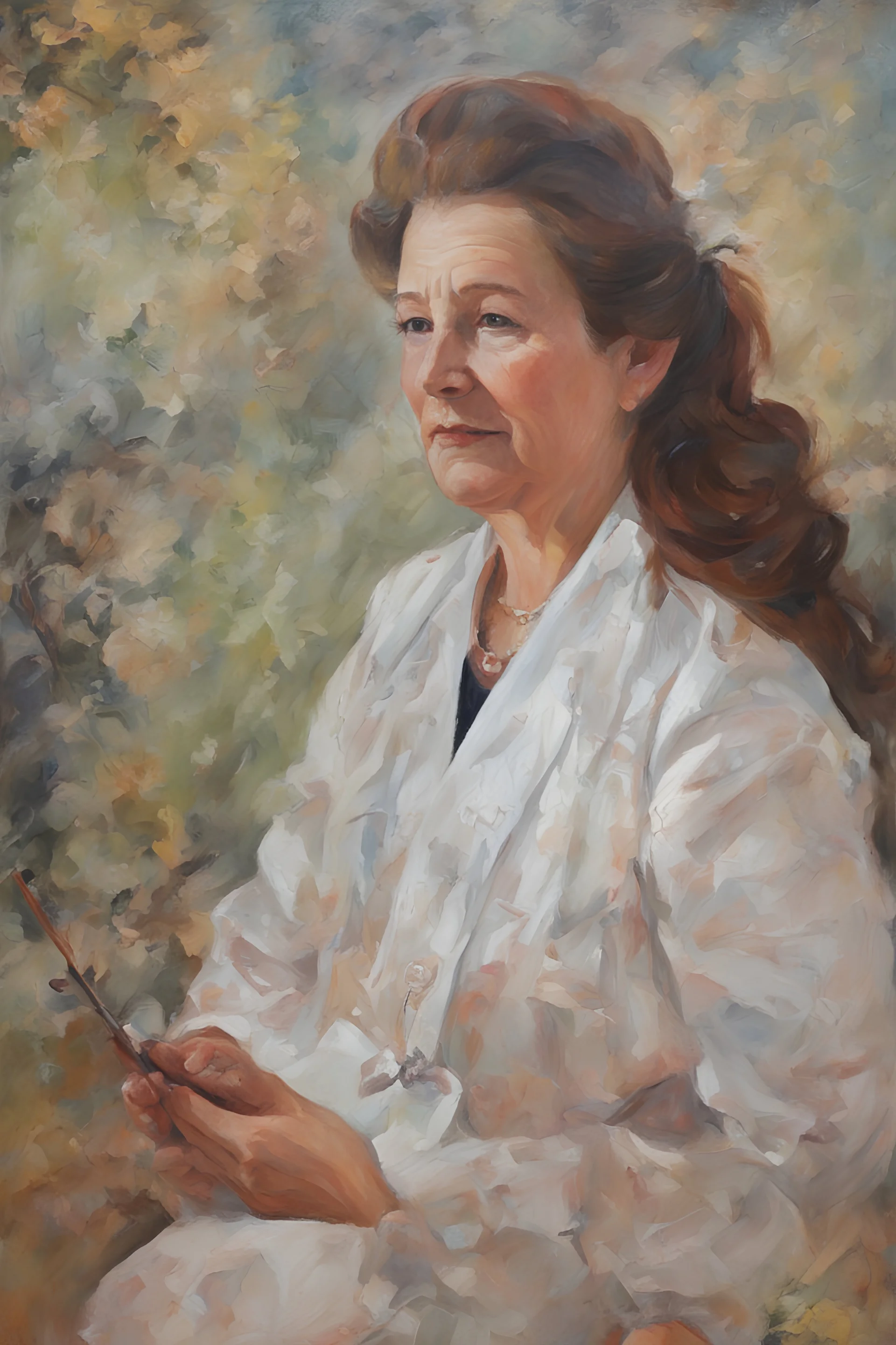 Mary Makray Meiersen - oil painting by Gidge Snoodlemyers