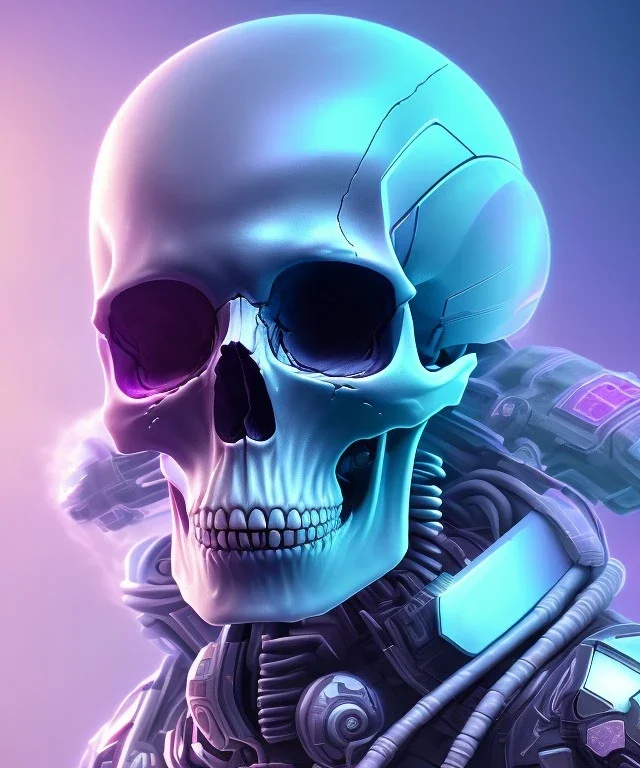 Android skull, full body close up, soft light atmosphere, light effect，vaporwave colorful, concept art, smooth, extremely sharp detail, finely tuned detail, ultra high definition, 8 k, unreal engine 5, ultra sharp focus