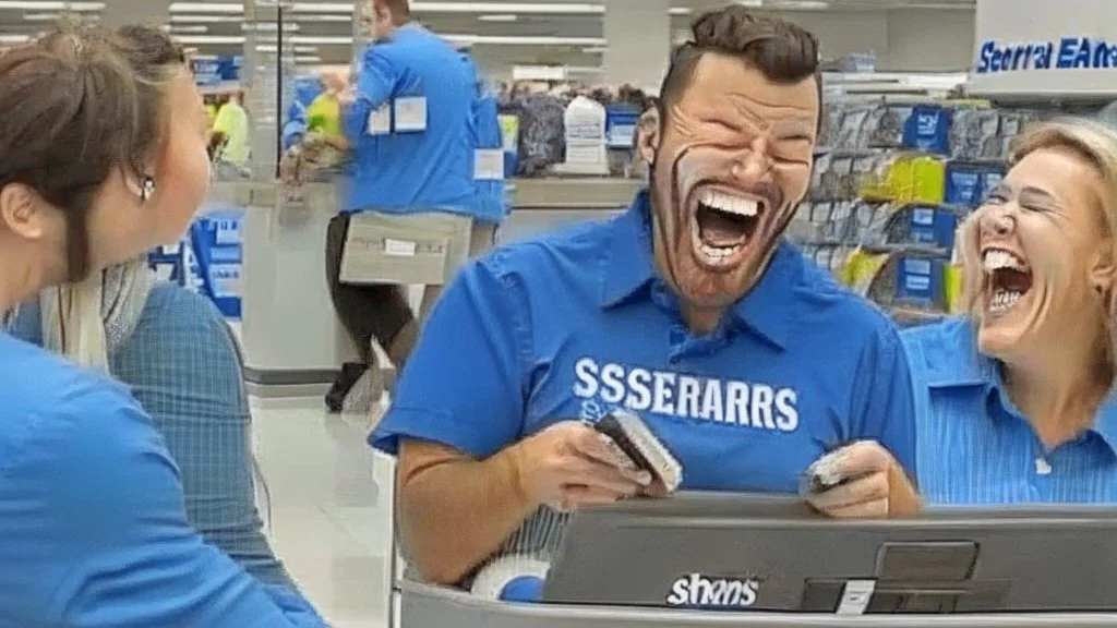 sears customer service laughing while ignoring customers on hold