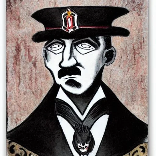 Dracula hitler by outsider artist