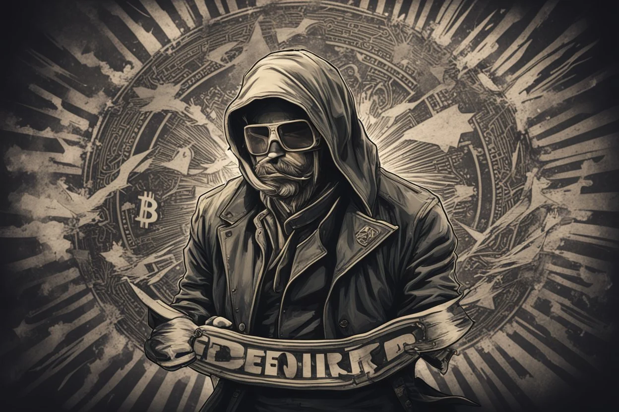 freedom fighter crypto degen bitcoin anarchist rising up