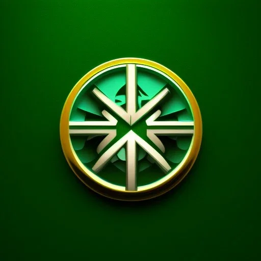 symbol on green background