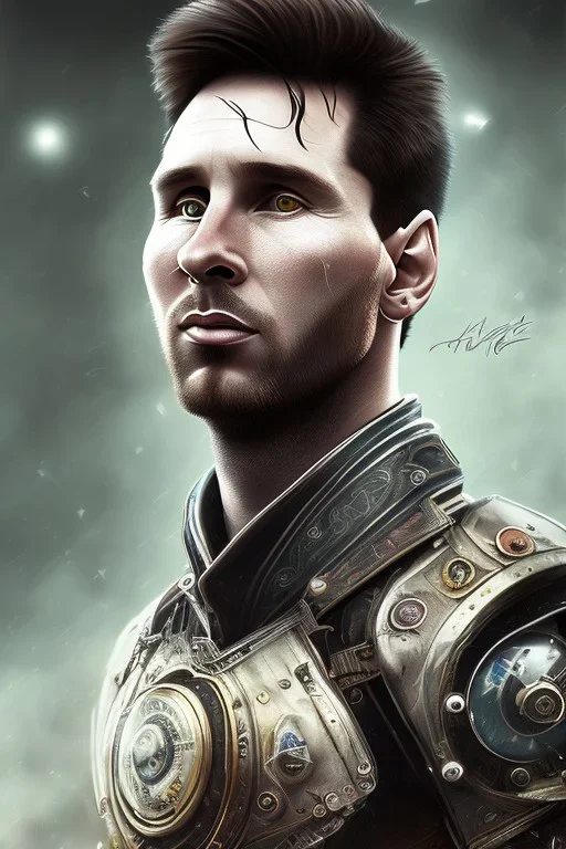 lionel Messi style steampunk