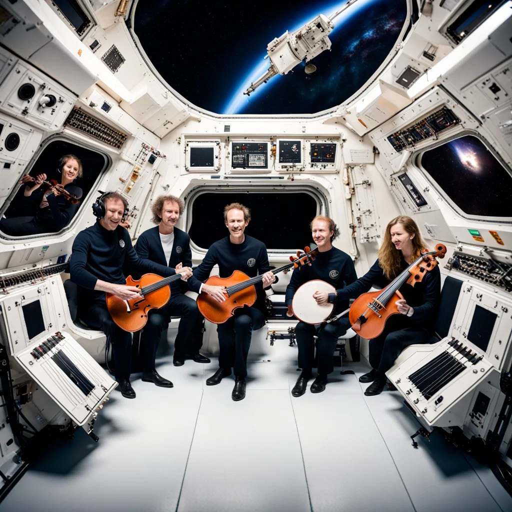 A chamber orchestra in the International Space Station