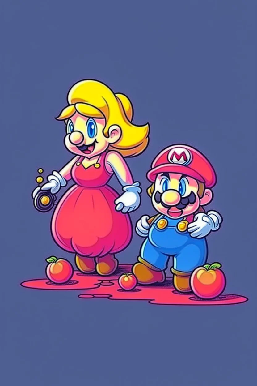 mario shooting and killing peach