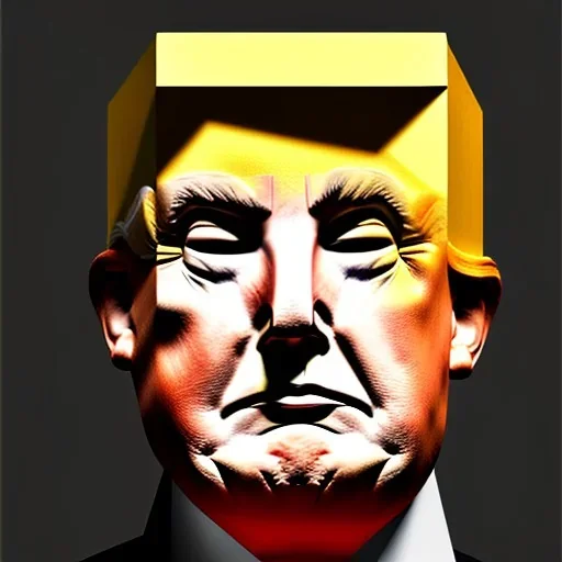 Cubist portrait of trump