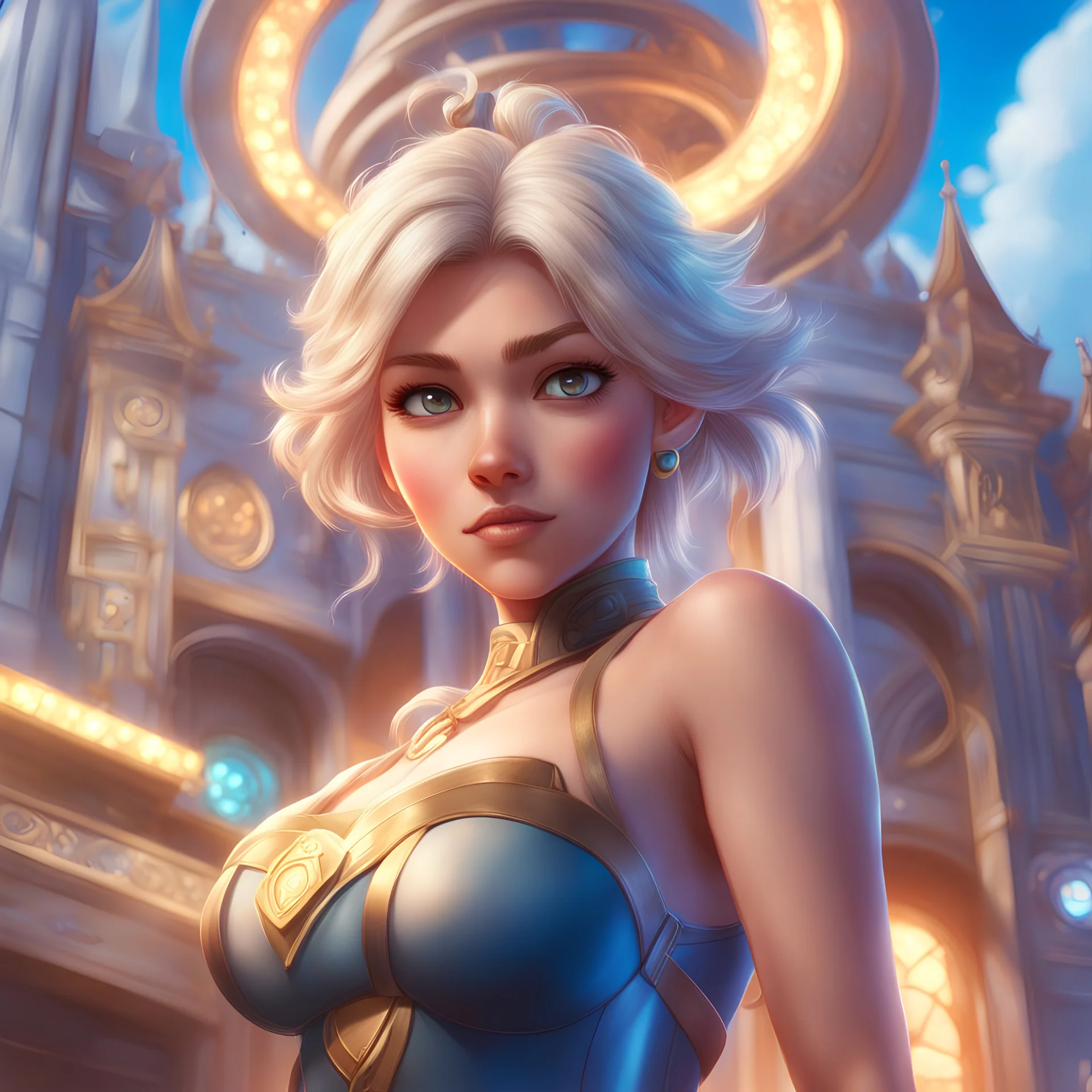 TCG card base amazing digital ilustration By artgerm By cgsociety, amazing lighting, pixar style, bluesky studios, Cinematic, 35mm lens, f/1.8, accent lighting, global illumination