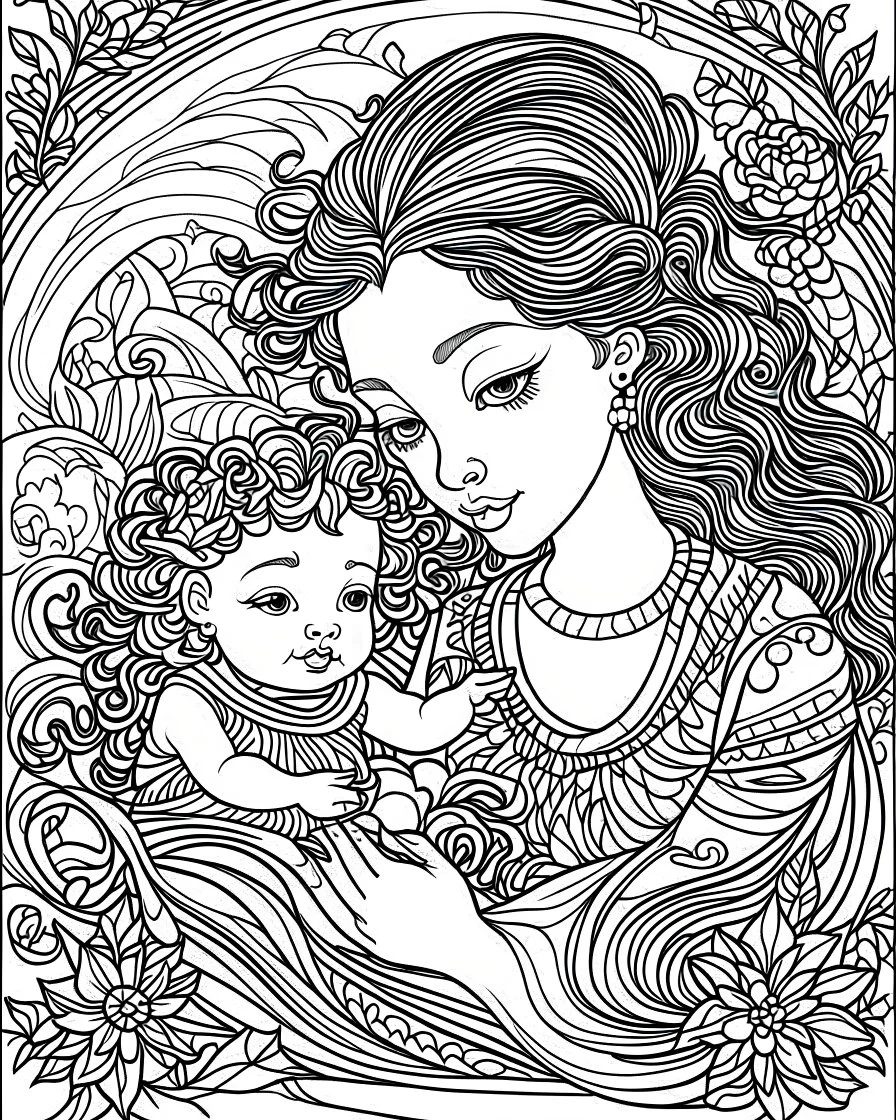 my mother's coloring page