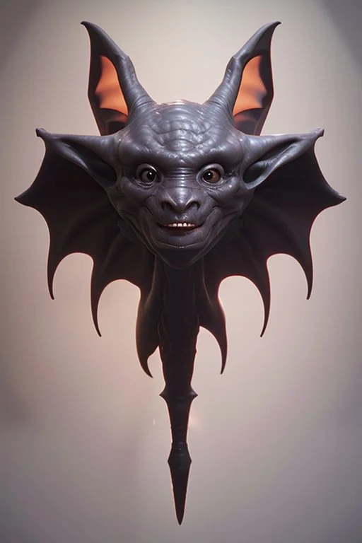 giant bat alien,soft color, highly detailed, unreal engine 5, ray tracing, RTX, lumen lighting, ultra detail, volumetric lighting, 3d, finely drawn, high definition, high resolution