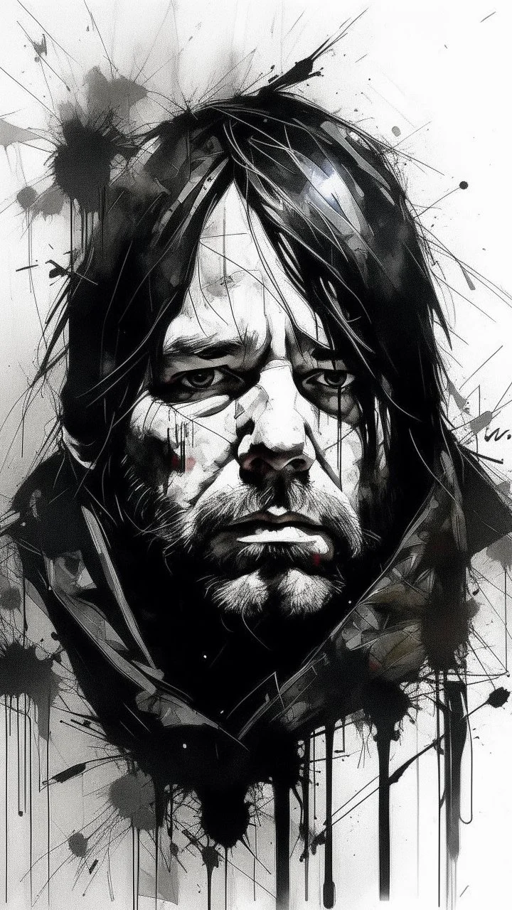 Russ Mills, Ian Miller style portrait