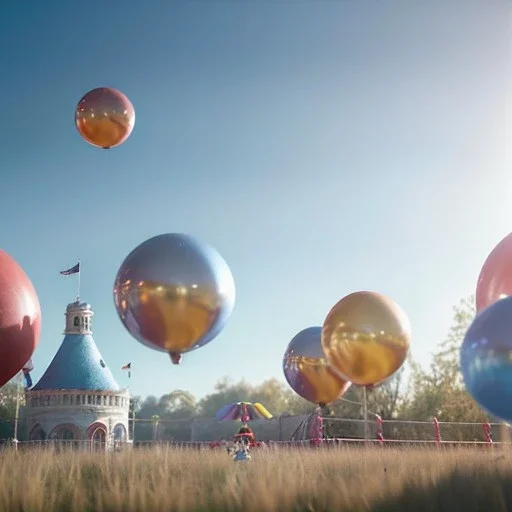 Ultra realistic circus scene. Sweet big hair monster flying. Child’s playing, smile, happy, color bubbles, smooth color, waist up view, Wes Anderson style, a lot of people background, highly detailed, concept art, unreal engine 5, god rays, ray tracing, RTX, lumen lighting, ultra detail, volumetric lighting, 3d, finely drawn, high definition, high resolution.