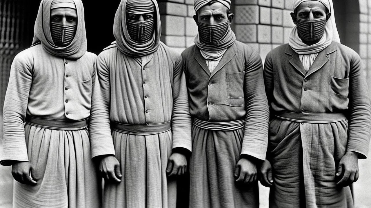 Four men masked arab killers 1930