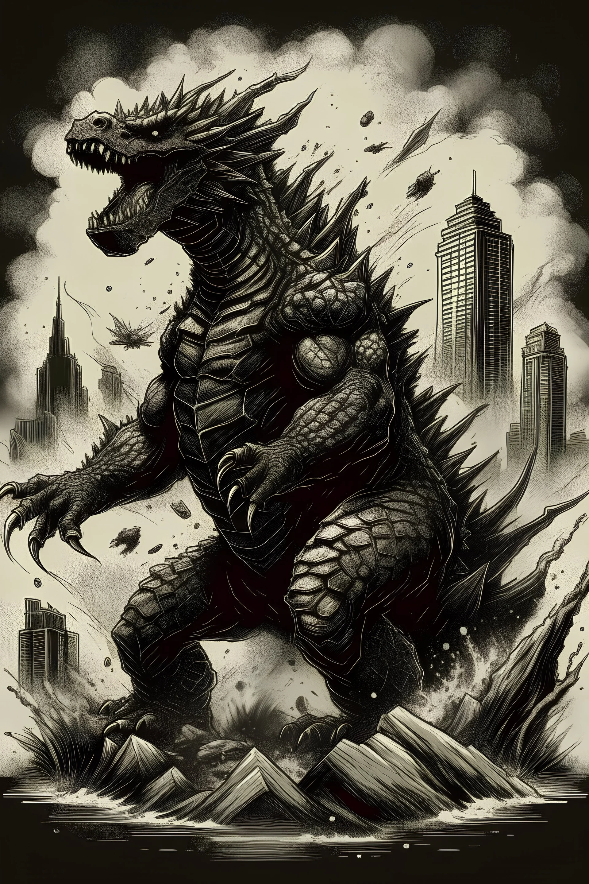 godzilla defecando