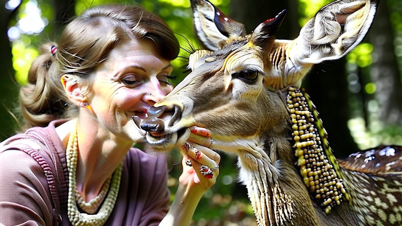 lady hits deer now must revive using Mouth to Mouth