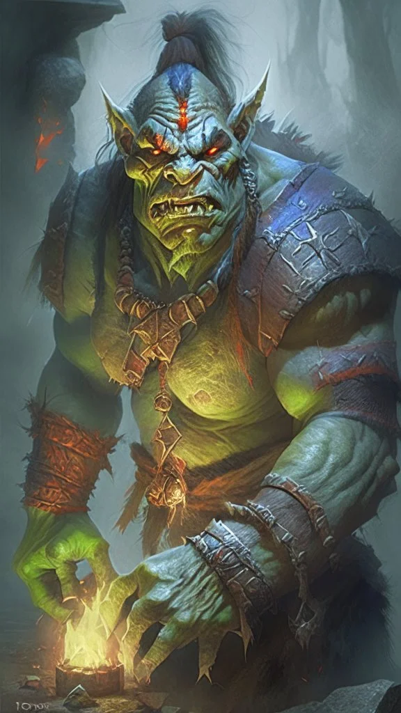 orc inbued with rune magic