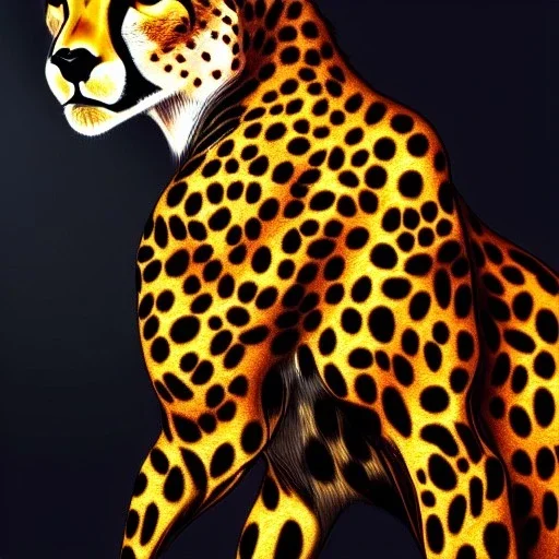 ultra detailed fullbody portrait of beautiful Cheetah Villain , extremely detailed digital painting, extremely detailed face,crystal clear eyes, in the style of robert e howard and pablo oliveira and Ken Kelley and Keith Parkinson ,mystical colors,perfectly centered image, perfect composition, rim light, beautiful lighting,8k, stunning scene, raytracing