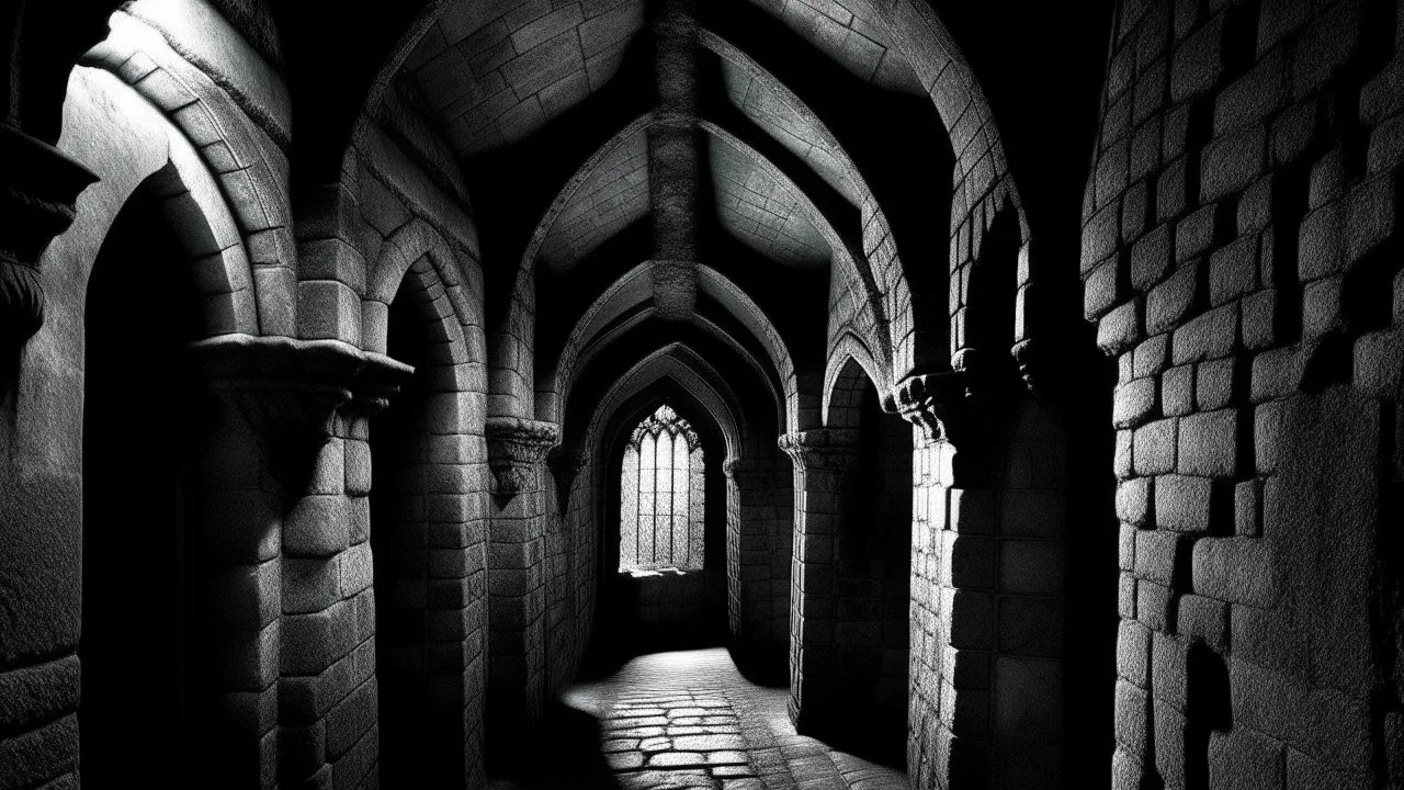 creep and coil through cobbled corridors and open arches. Integrating ominous undertones and dramatic contrasts, embody the castle's majestic allure and haunting mystery.