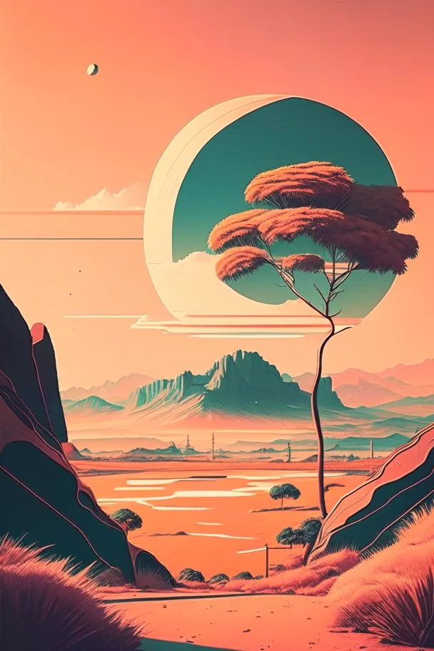 paisaje entre retro y aesthetic