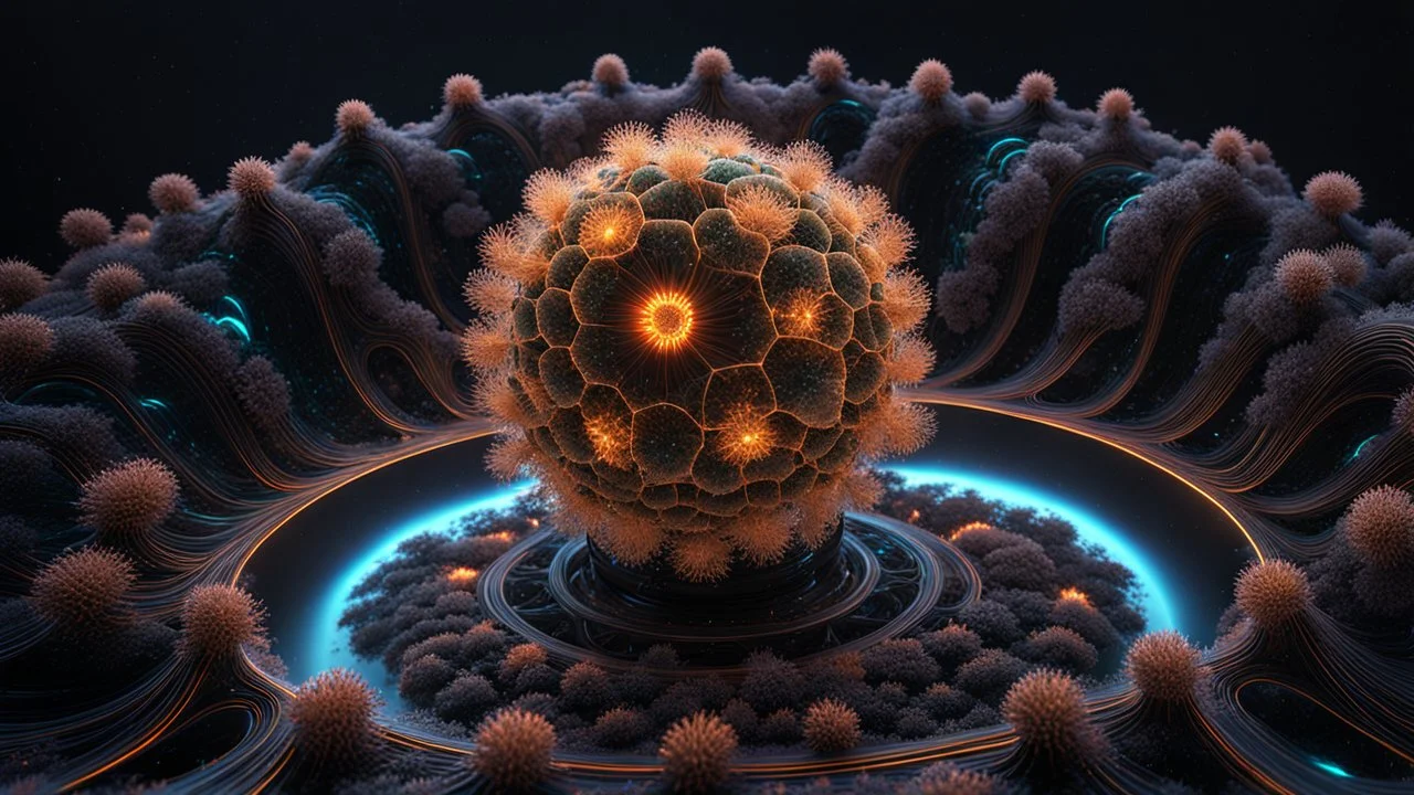 3D-rendered organics form, futuristic, fantasy, nuclear, geometrical shape, single colorful objects, fractal, abstract, scientific, Bose–Einstein condensate, quantum entanglement, friendly, beautiful, black background, octane render, 8k post-production, artstation: award-winning: atmospheric: commanding: fantastical: clarity: 16k: ultra quality: striking: brilliance: liquid medium: stunning colors: amazing depth; lens: f/8, 28mm