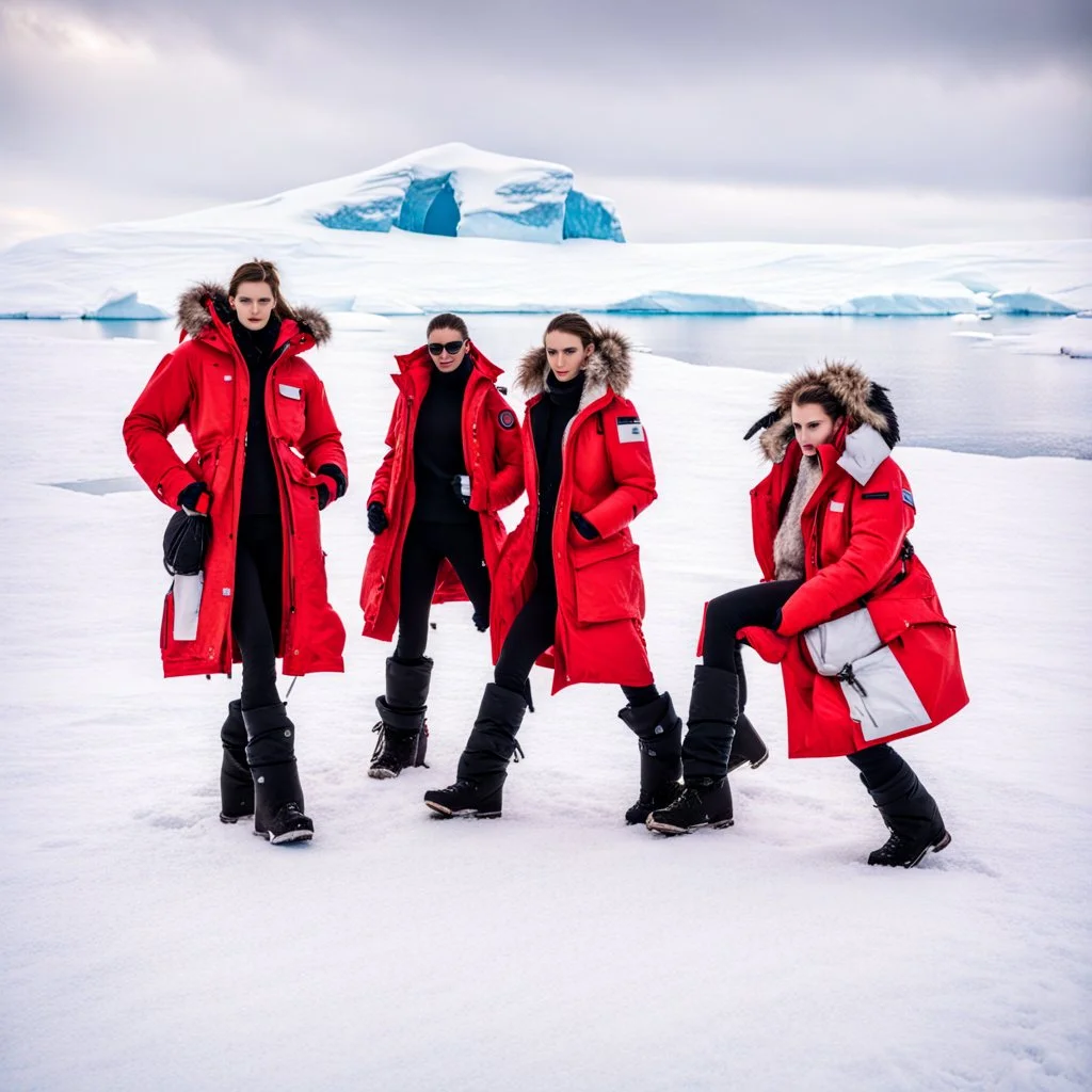 Fashion Models in Antarctica