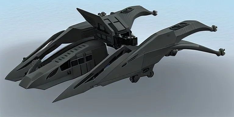 Futuristic Military Dropship