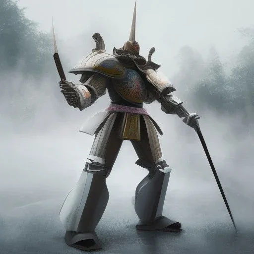 beautiful smooth realistic Japanese samurai robot body, run, cat aye, extremely sharp detail, finely tuned detail, ultra high definition, 8 k, unreal engine 5, ultra sharp focus, accurate sword wings