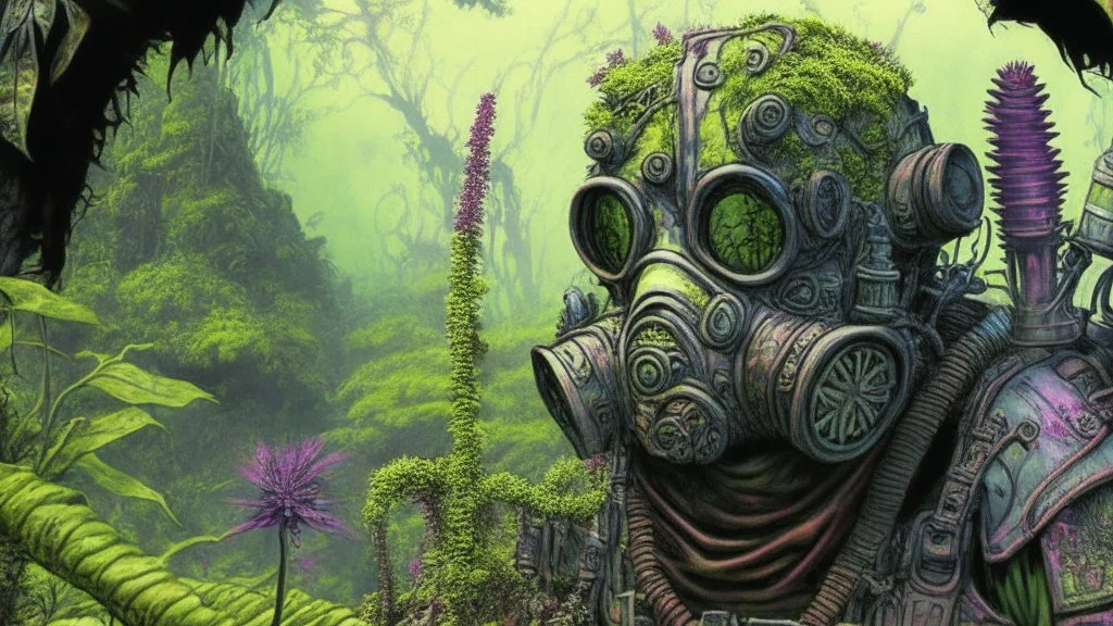 Overgrown gasmask