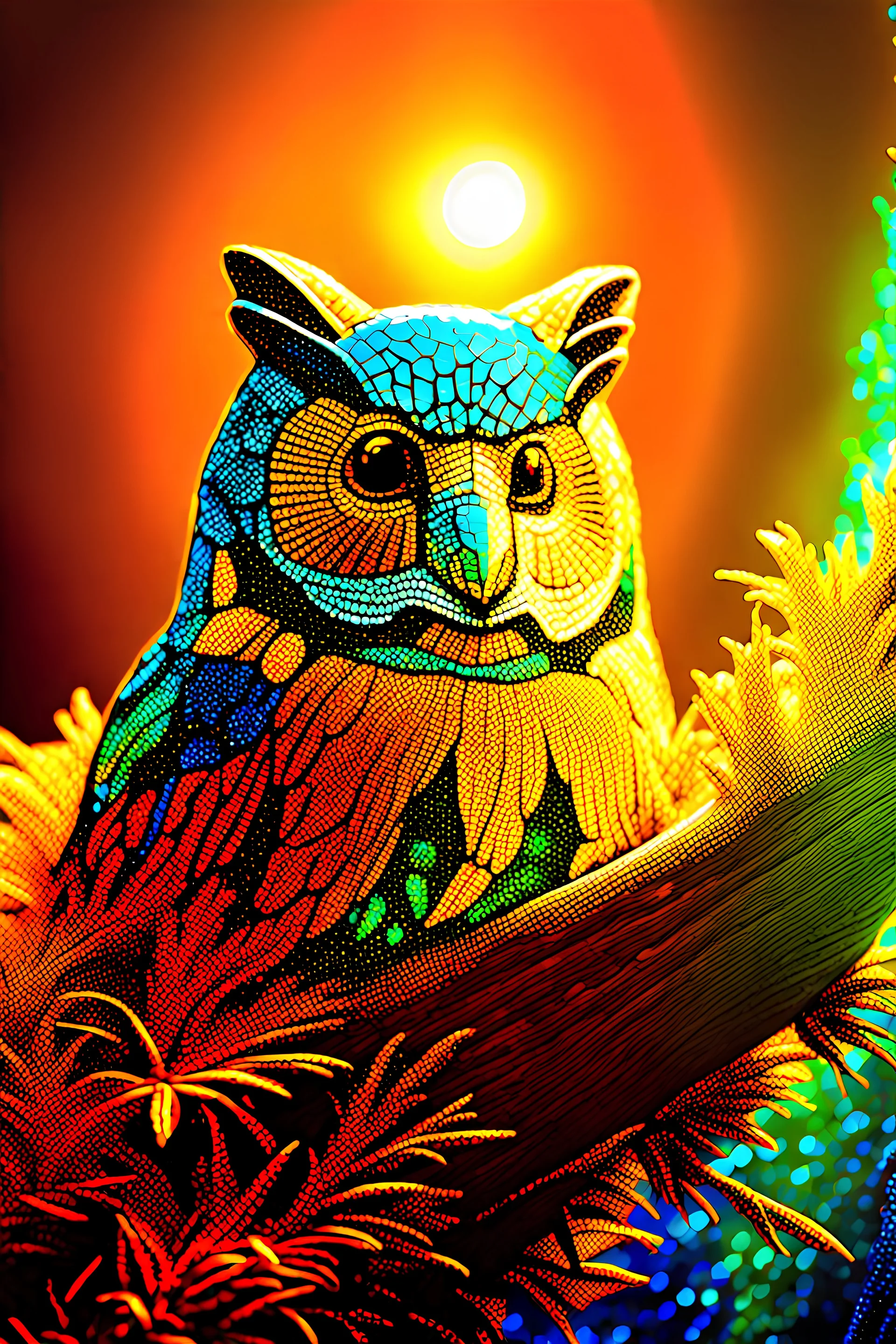 Micromosaic, Wood-Carving, Wildlife Photography, Hyperspectral Imaging, Calotype, Lens Flare, Colorful, Electric Colors, 4-Dimensional, Extradimensional, 8K