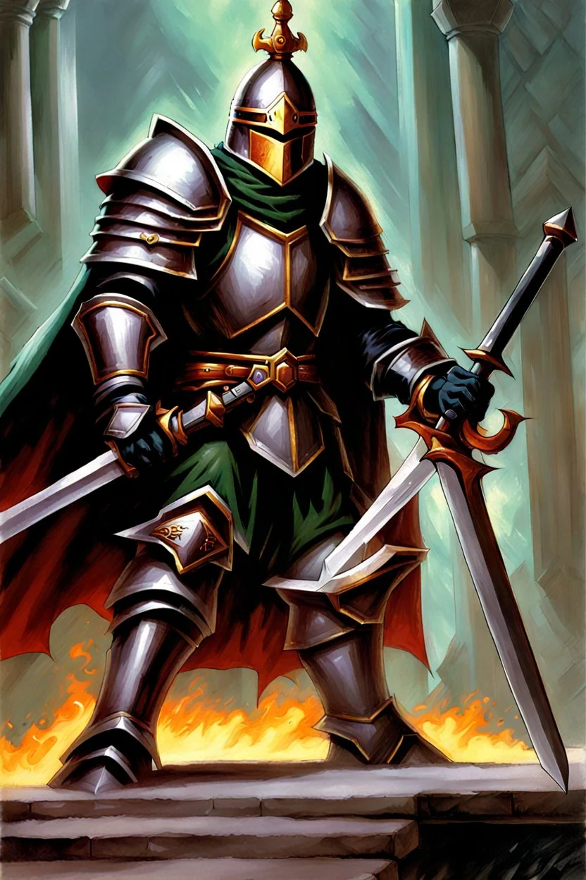 fantasy space knight 90's tcg art 90's tcg art