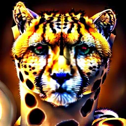 ultra detailed fullbody portrait of beautiful Cheetah Villain , extremely detailed digital painting, extremely detailed face,crystal clear eyes, in the style of robert e howard and pablo oliveira and Ken Kelley and Keith Parkinson and Wayne reynolds ,mystical colors,perfectly centered image, perfect composition, rim light, beautiful lighting,8k, stunning scene, raytracing