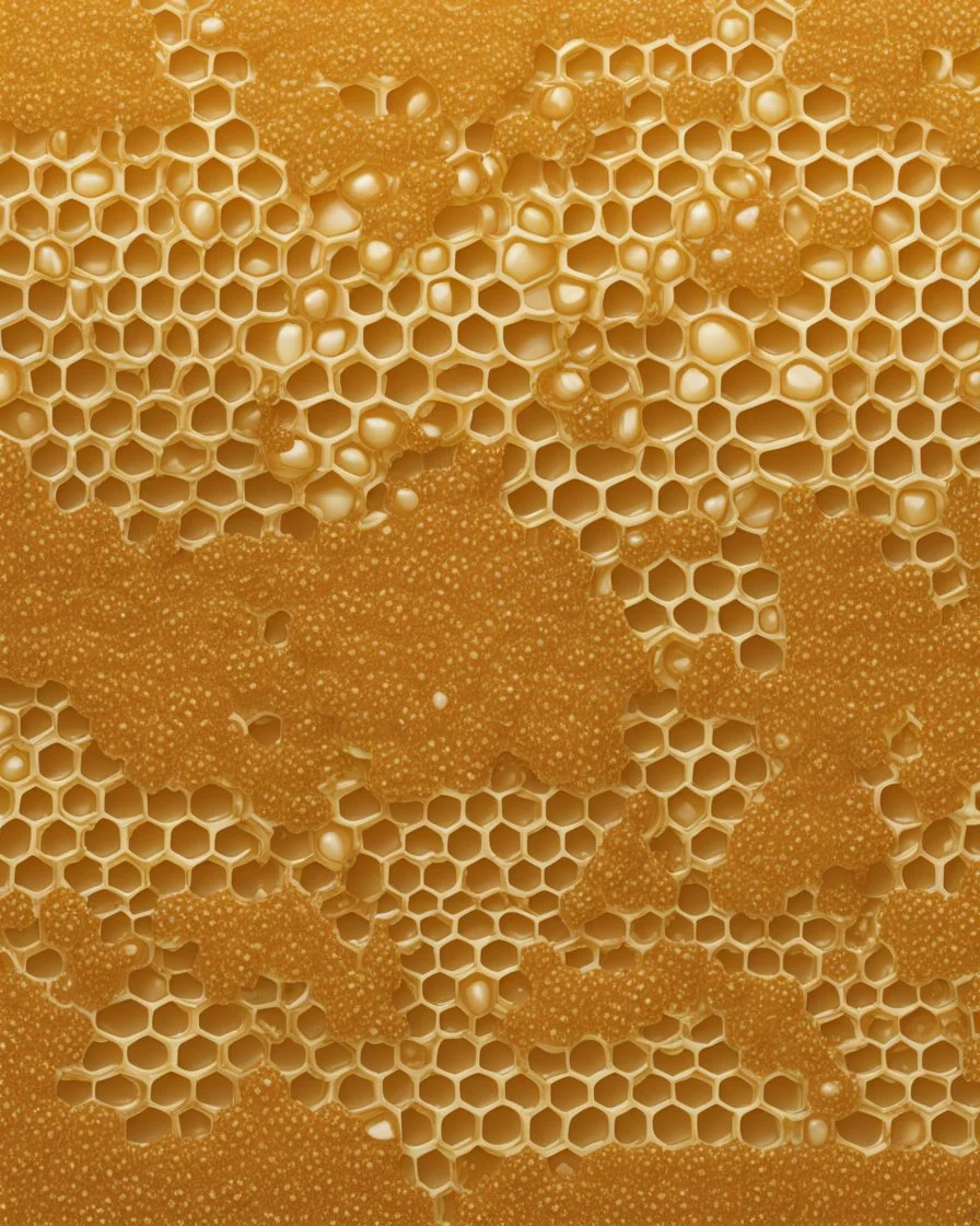 honeycombs and royal jelly 3d background