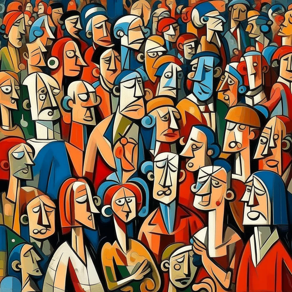 piccasso crowd people