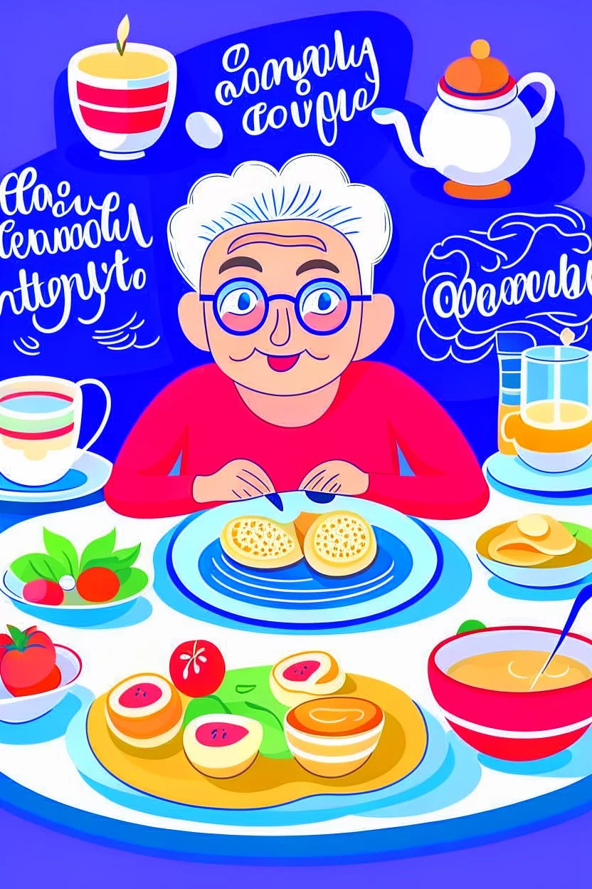 Grandma breakfast graphic