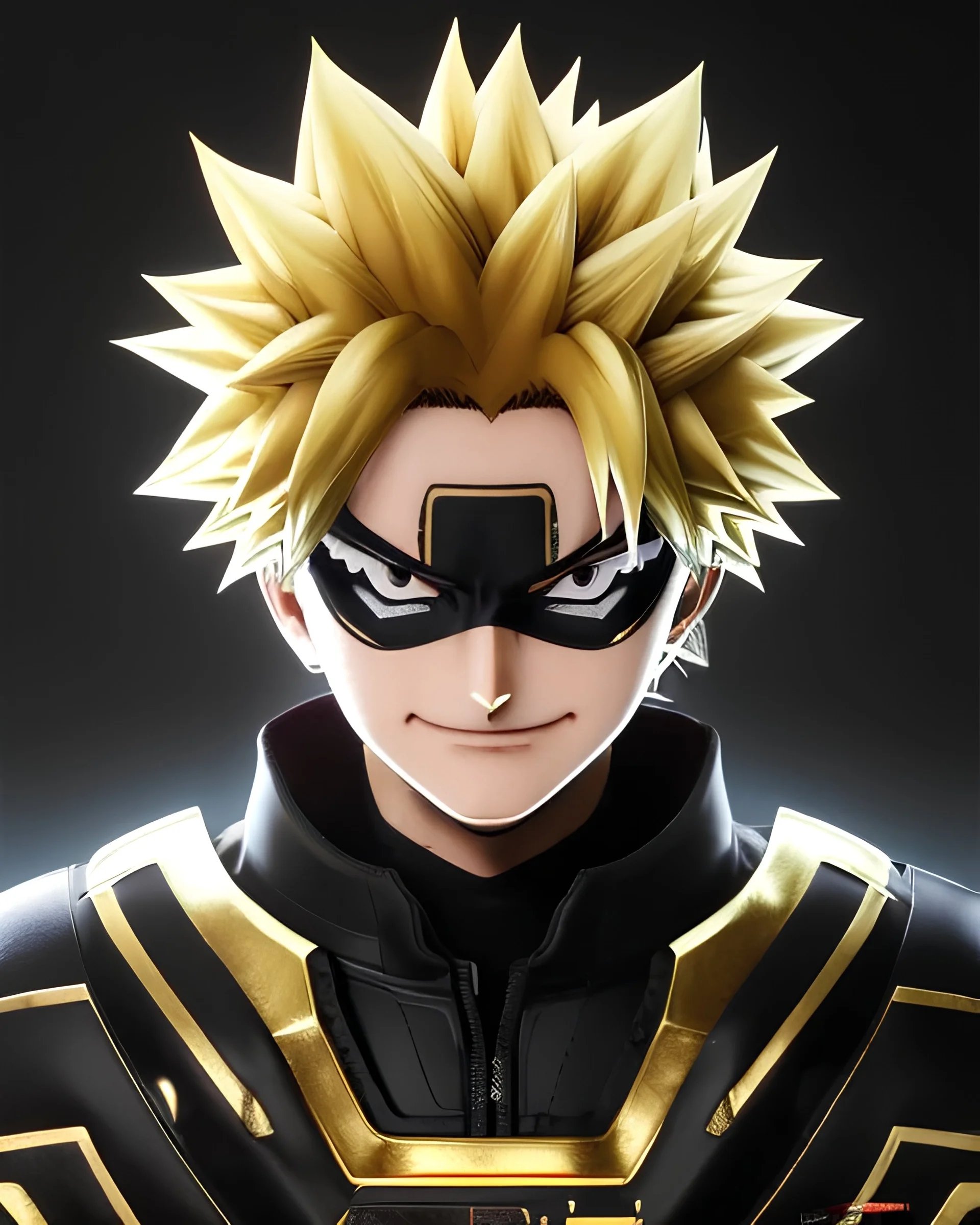 Detailed anime portrait of bakugo from my hero aca... | Gallery