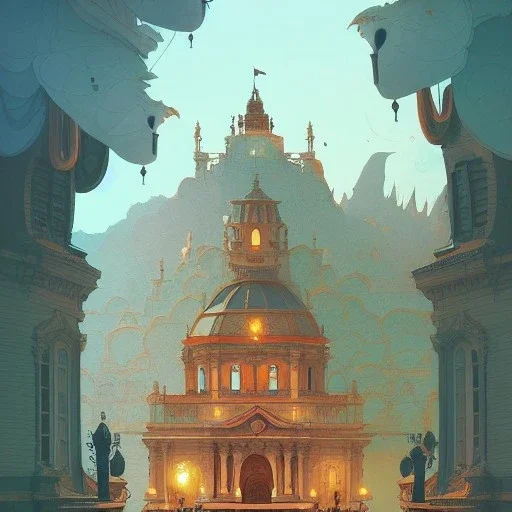 Como lake+detailed facades+Book illustration by Gediminas Pranckevičius,Jean Baptiste Monge,Brian Kesinger,Anton fadeev,Kilian Eng,strong lines,high contrast vibrant colors,highly detailed,16k resolution,trending on behance