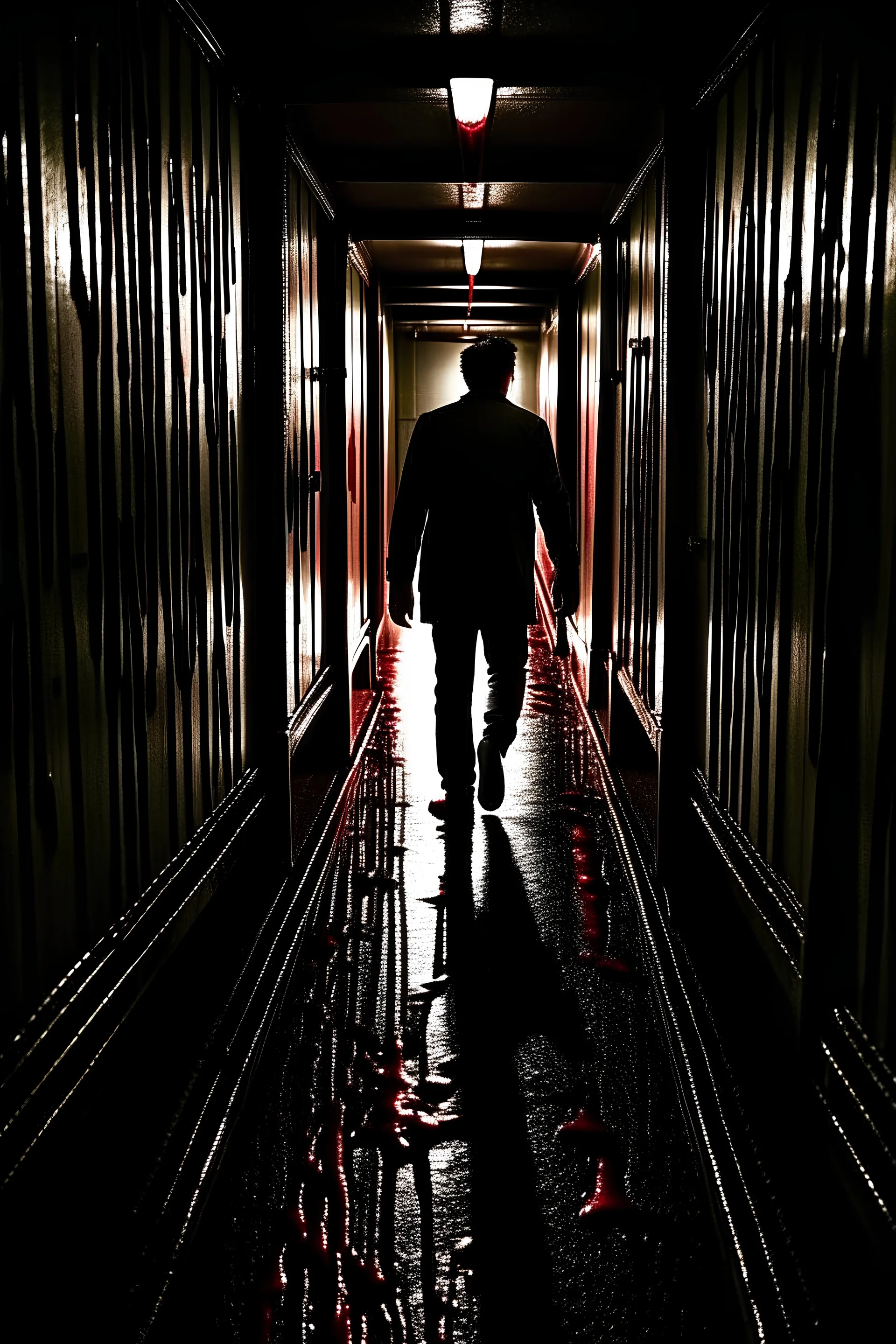 Gangway. Light . Too dark. man. hustle Noise. kill. blood. He laughed . shouting . crying . tears . woman. man. leave.