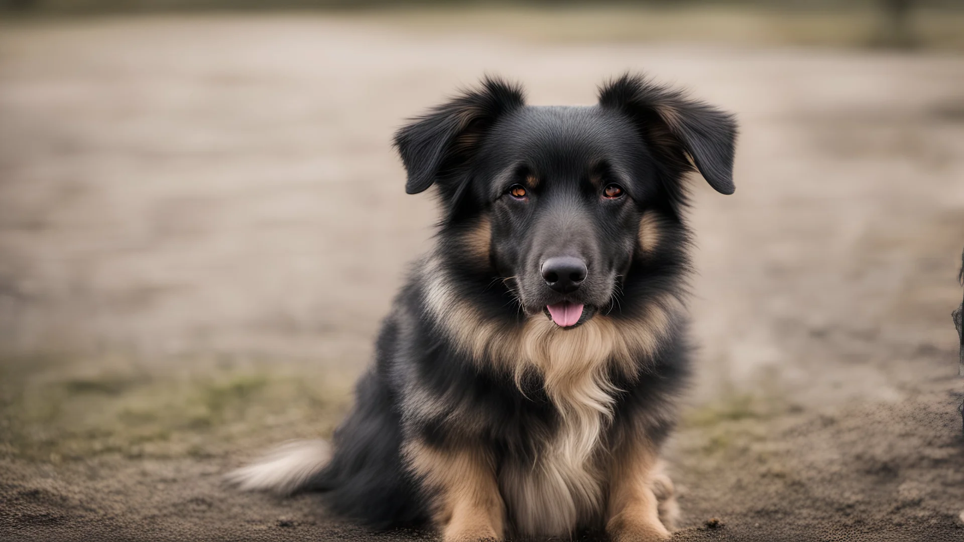 unhappy shepherd dog