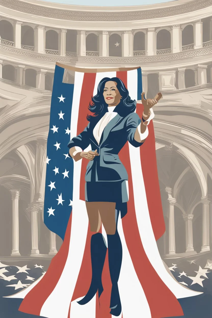 Portrait of a powerful female politcian