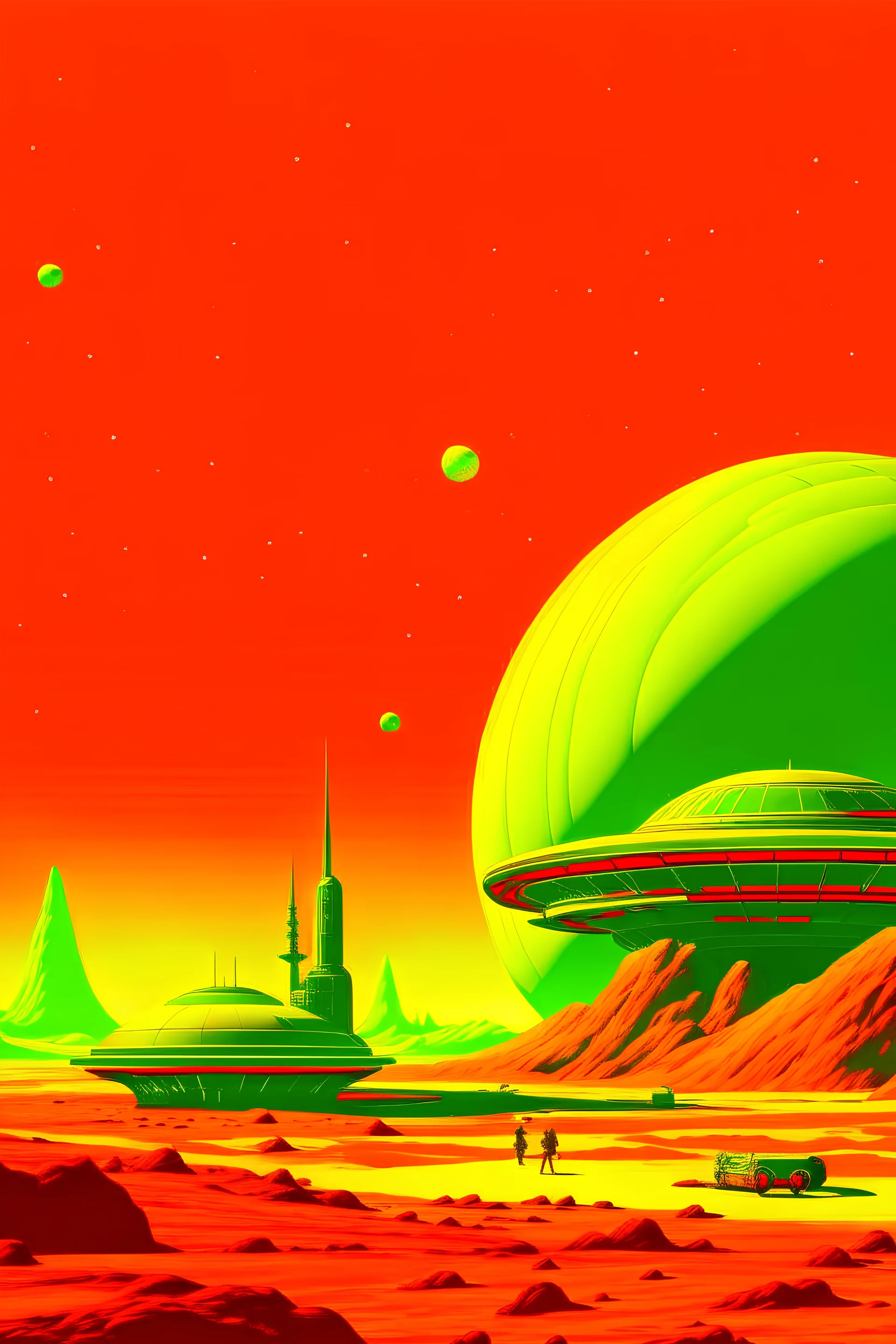 retro futurism unknown planet